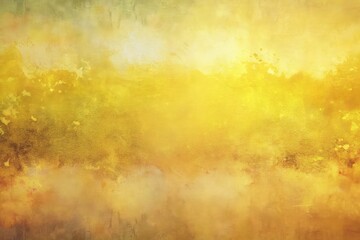 Pastel Gold Grunge Panoramic Background, Vintage Yellow Texture, Abstract Soft Design