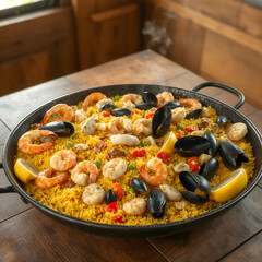 Receta tradicional española en imagen realista