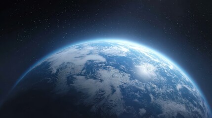 Fototapeta premium The Earth seen from space showcasing its breathtaking beauty and vast horizons.