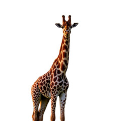Obraz premium Giraffe with transparent background PNG and JPEG image for your business