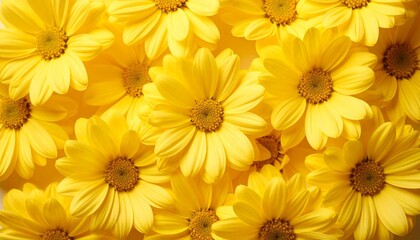 yellow chrysanthemum flowers