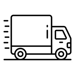 Perfect design icon of cargo van