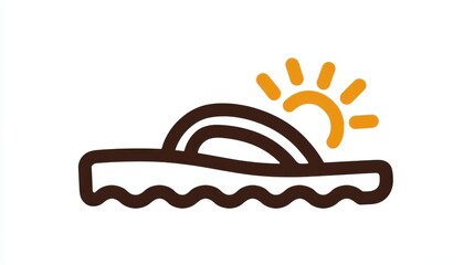 Summer beachwear aesthetic flip flops and coastal relaxation vibes