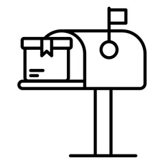 Modern design icon of letterbox
