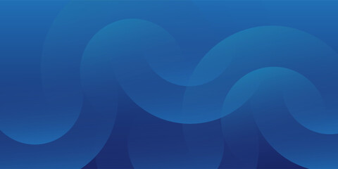 Abstract blue background with circles. Vector illustration