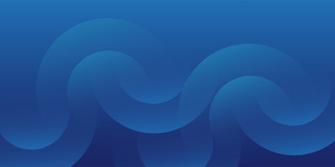 Abstract blue background with circles. Vector illustration