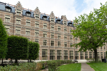 the historical building of University of Antwerp, Antwerp, Belgium