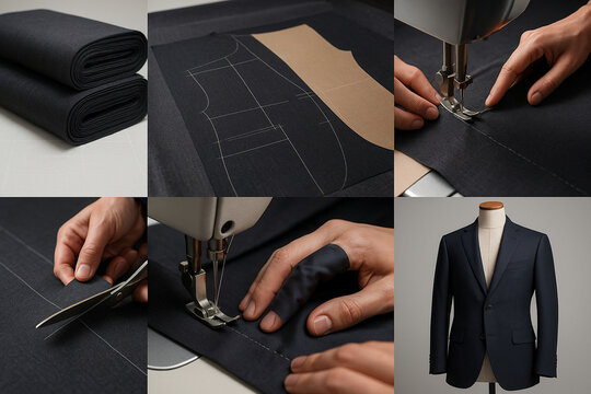 The tailoring process: From fabric rolls to a finished suit jacket, Bespoke tailoring craftsmanship: The art of creating a perfect suit from start to finish