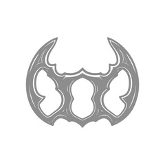 Ornamental Brass Knuckles Illustratio