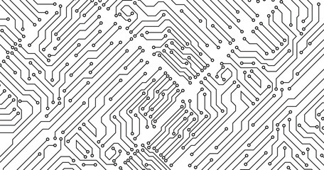Vector circuit for communication technology background concept. 