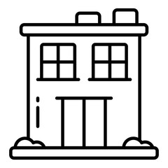 An editable design icon of homestead