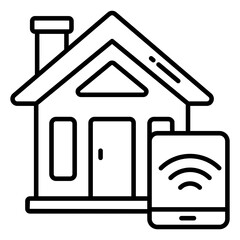 Trendy vector design of smart home