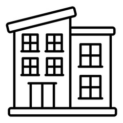 Modern design icon of cityscape