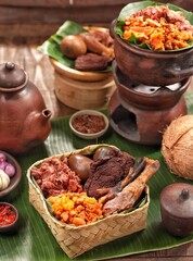 Gudeg is a traditional Javanese dish from Yogyakarta and Central Java, Indonesia.
