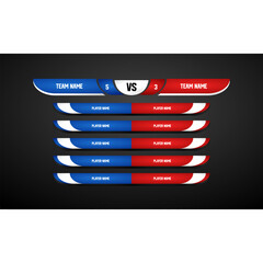scoreboard versus team A vs team B vector © MuhammadKharis