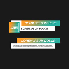 Simple News Lower Third Vector Art  Icons  and Graphics