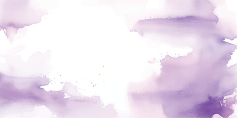 Lavender Watercolor Texture Background with Soft Purple Aquarelle Wash – Hand-Painted Brush Strokes on Wet Paper for Elegant Background Art, Invitations, and Web Templates

