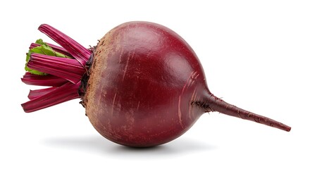 Fresh Red Beet on White Background