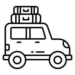 Premium download icon of road trip
