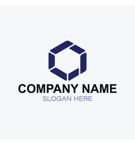 Modern Hexagonal Logo Design