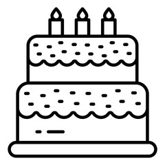 A perfect design icon of cake