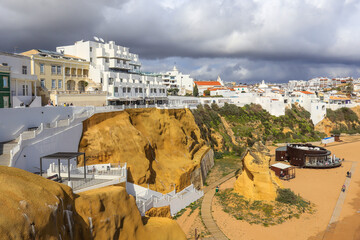  Panorama of old town in Albufeira, Portugal
