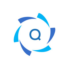 Q  Letter Initial Logo Design Template Vector Illustration