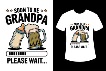Funny Grandpa T-shirt Design Vector, Grandpa Quotes