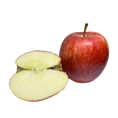 red apple isolated on white