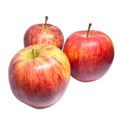 red apple isolated on white