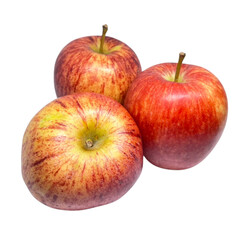 red apple isolated on white