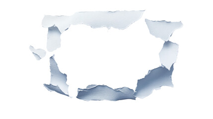 torn paper on white background