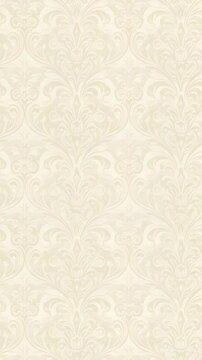 Elegant Cream Damask Pattern Background