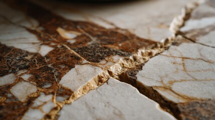 Marble Stone Texture Brown and White