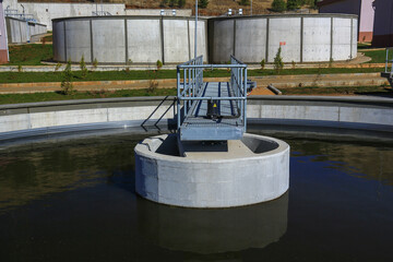 Image of the biological sewage treatment plant.