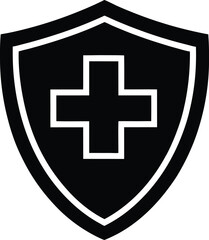 Obraz premium Health Protection Shield Icon