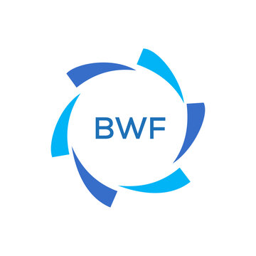 BWF letter logo design 