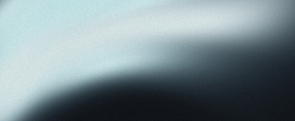 Blurred abstract gradient with gray blue and black grainy background and light noise texture for banner poster webpage header and backdrop design