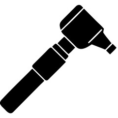 Creative Otoscope Vector Illustration | Medical Device Icon for Ear Examination, ENT Tools, and Healthcare Design