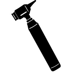 Creative Otoscope Vector Illustration | Medical Device Icon for Ear Examination, ENT Tools, and Healthcare Design