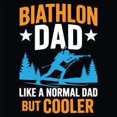 Obraz premium BAITHLON DAD LIKE A REGULAR DAD BUT COOLER Graphic design for Baithlon lovers