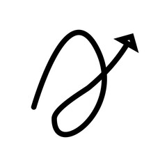 Isolated black arrows icon Vector, black arrows Silhouette,black arrows icon set