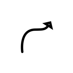 Isolated black arrows icon Vector, black arrows Silhouette,black arrows icon set