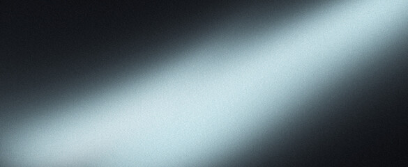 Blurred abstract gradient with gray blue and black grainy background and light noise texture for banner poster webpage header and backdrop design