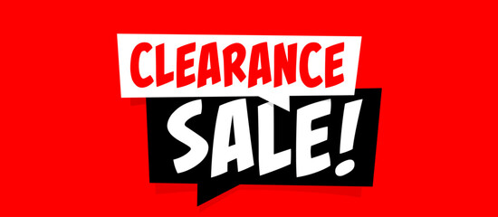Clearance sale