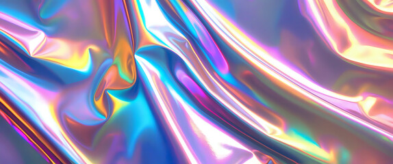 Vibrant Holographic Foil Background 