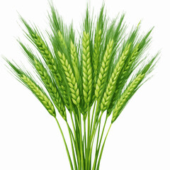 Fototapeta premium A cyber green wheat design Art & Illustration