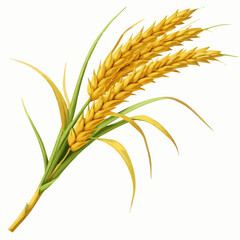A cyber golden wheat design 
