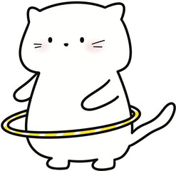 cat 운동하는 고양이