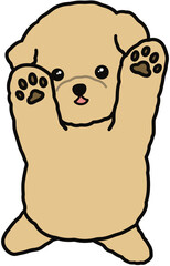 illustration of a cartoon dog